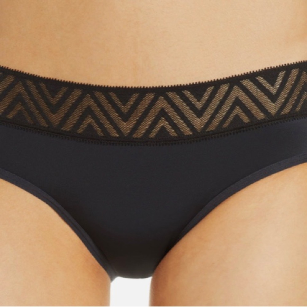 Thinx | Black Hip Hugger Panties Period Panties Underwear XL Pair of Two, NWT